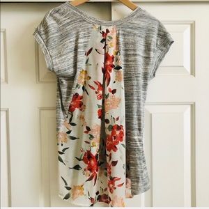 Le Lis Mixed Material Knit Top